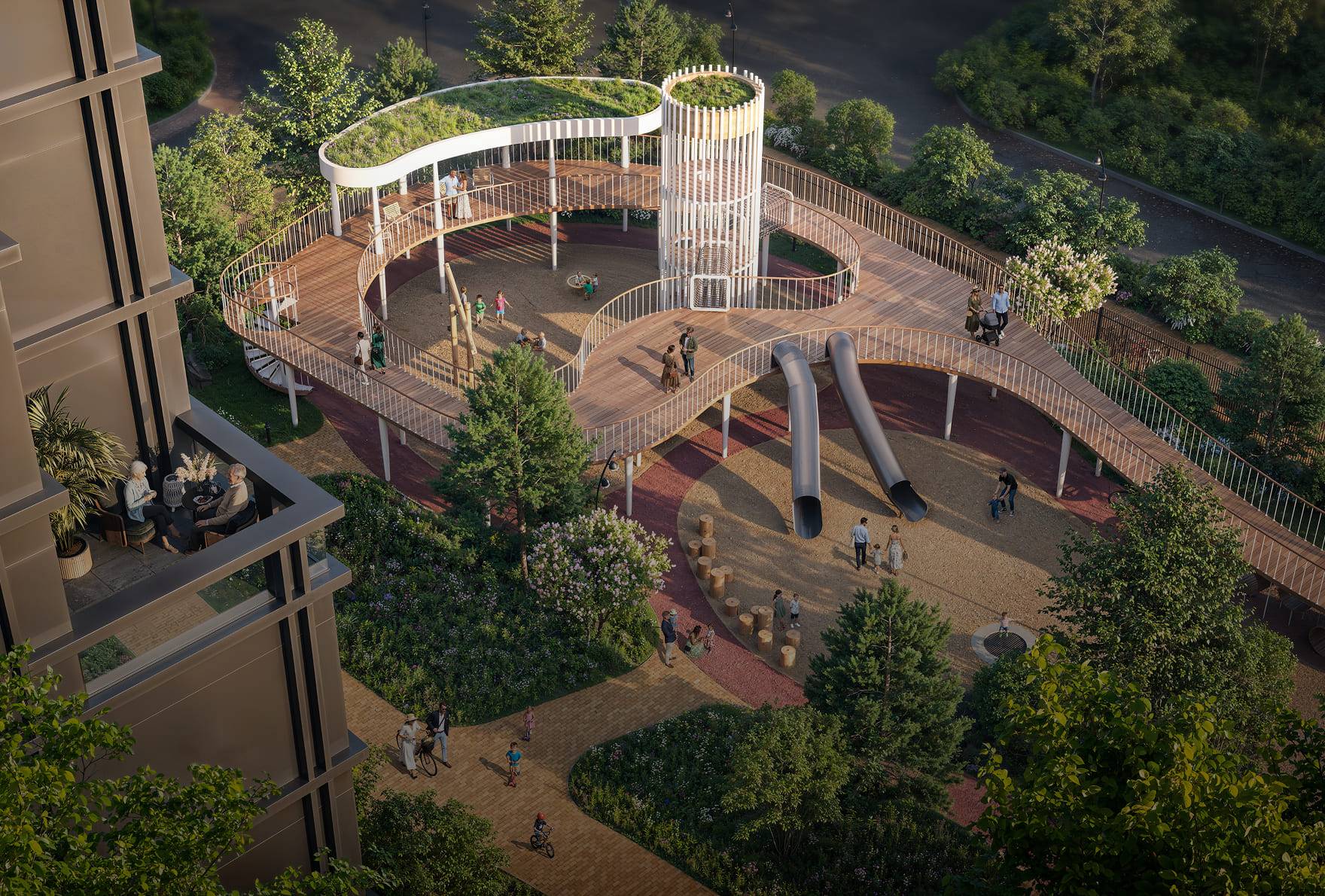 Двор-палисад и семейный хаб