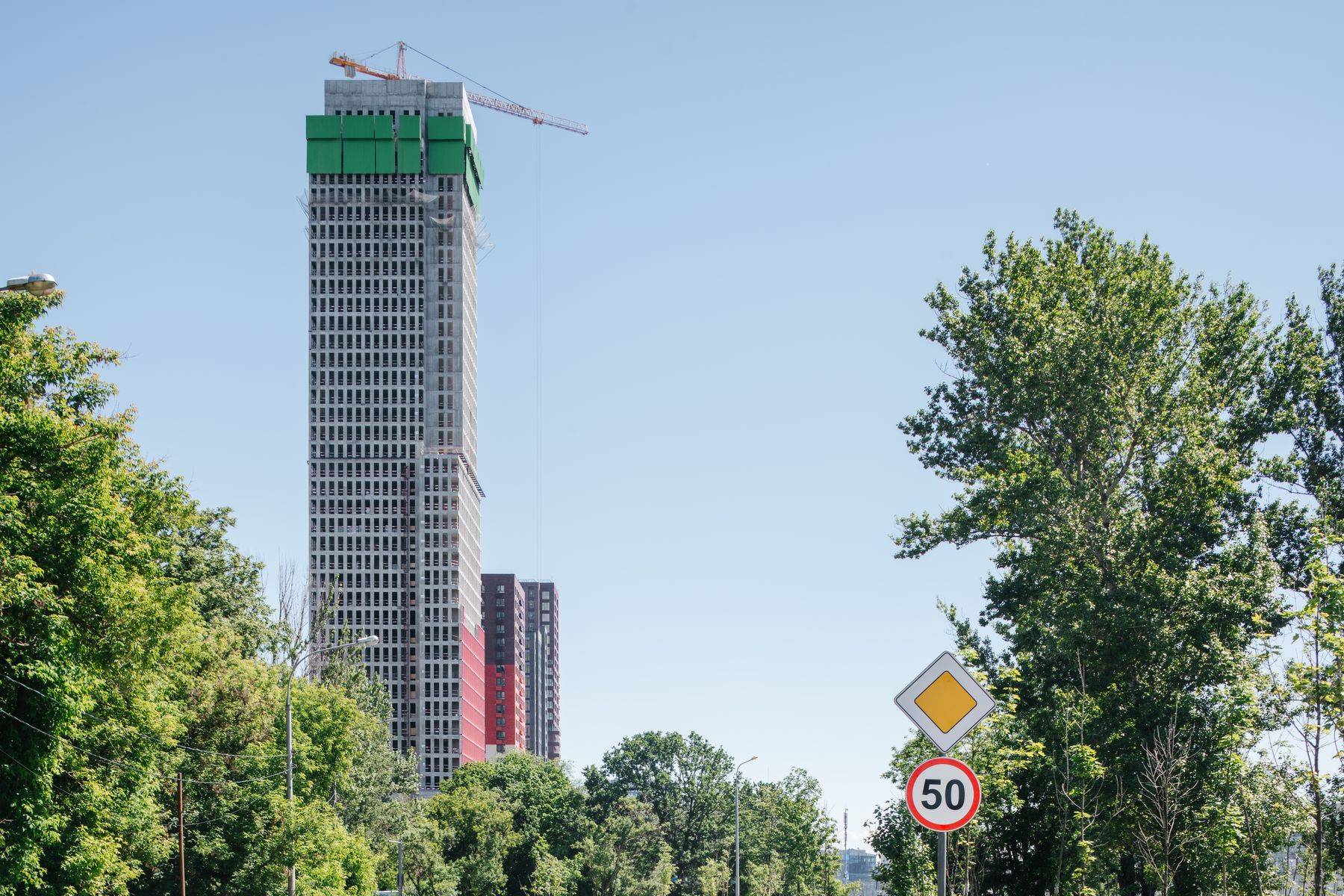 Construction progress