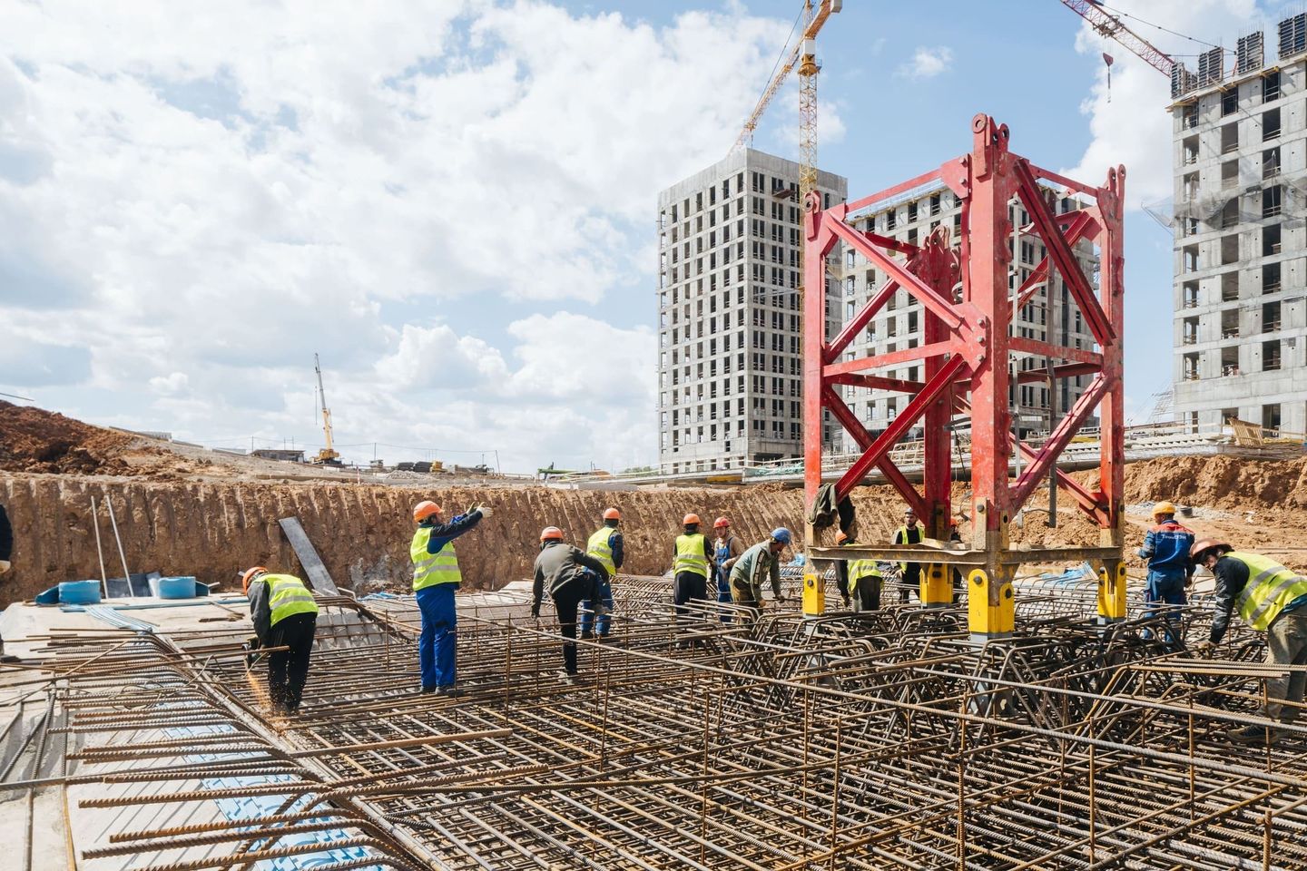 Construction progress