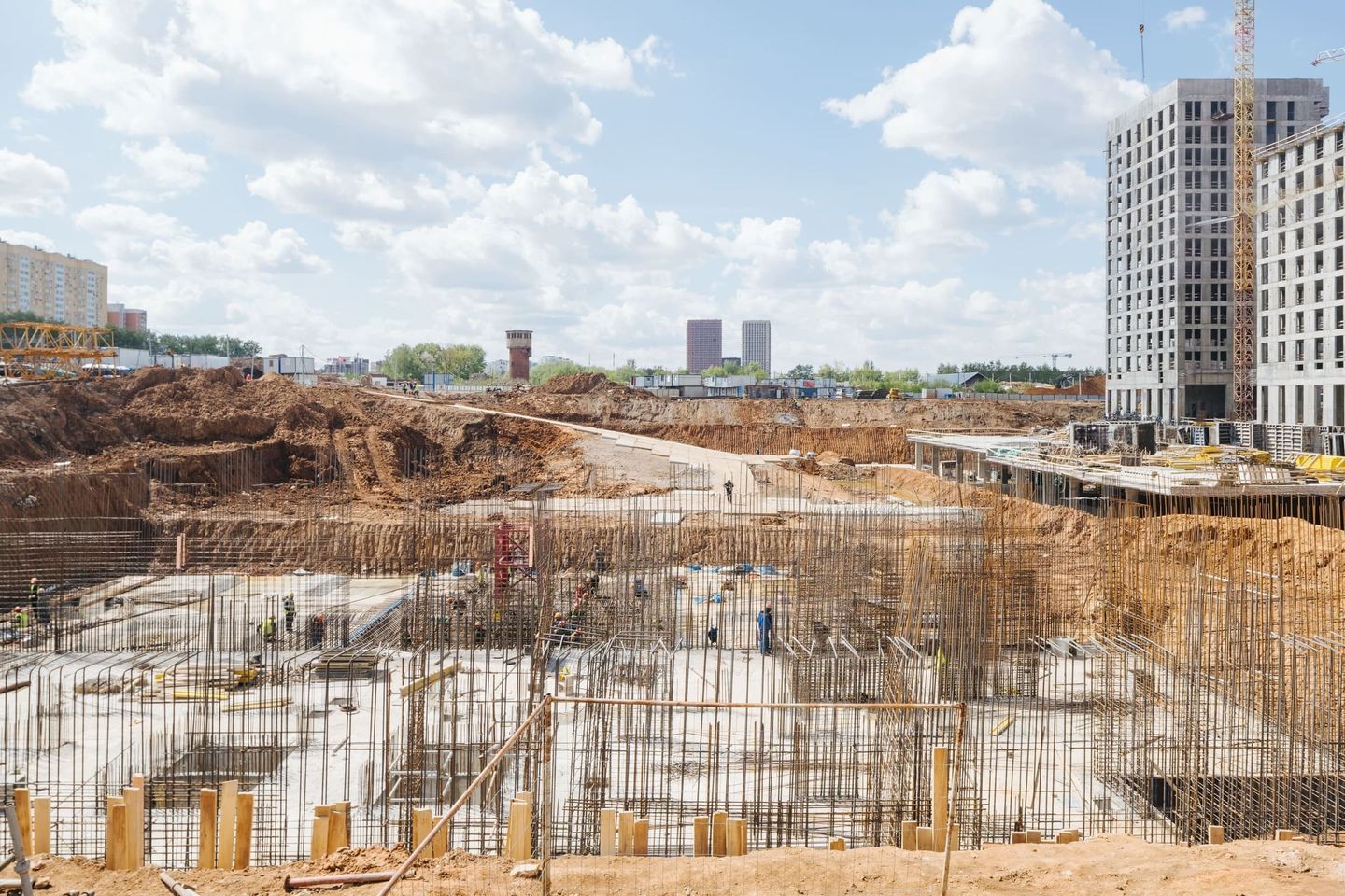 Construction progress